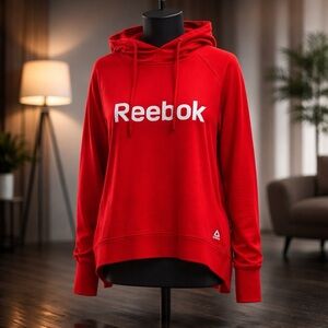 Reebok Reflective Logo Cowl Neck Activewear Top
